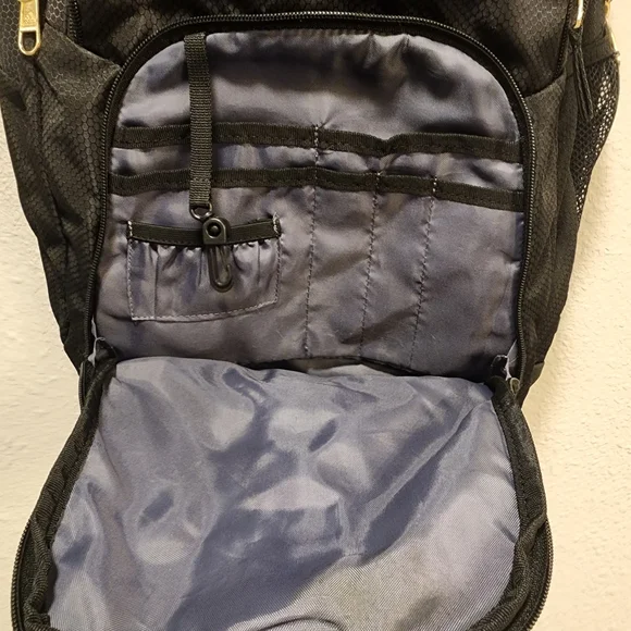 Adidas Black and Gold Men's Backpack - Picture 2 of 9